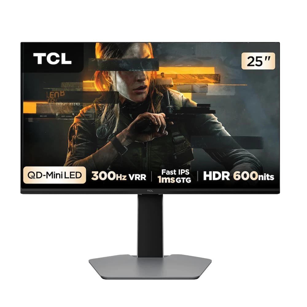 Monitor Gamer 25” Full HD 25G64 QD-Mini LED 300Hz 1ms FreeSync Premium TCL 🖥️🎮