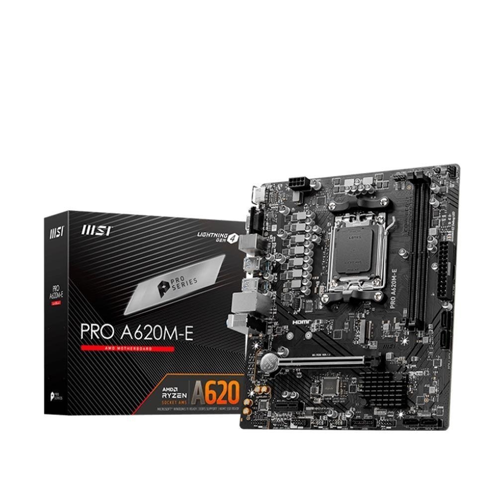 Placa Mãe MSI Pro A620M e AMD AM5 ATX DDR5 Preto