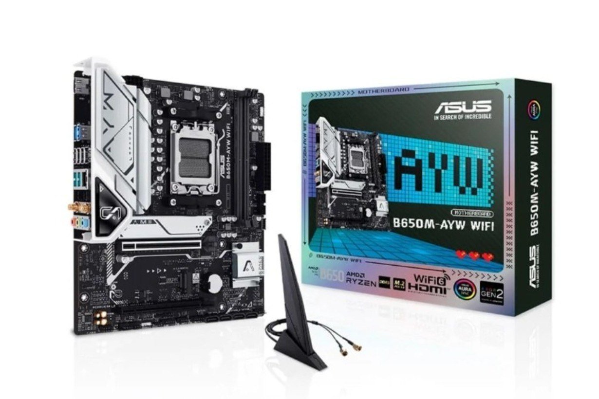 Placa Mãe Asus B650m Ayw Wi Fi Am5 Matx Ddr5 Wi Fi Bluetooth 🛒