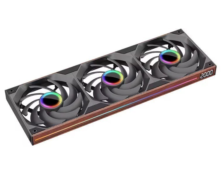 Kit Fans Jungle Leopard 360mm ARGB PWM com Efeito de Espelho Infinito, Starlink 360 🖥️✨
