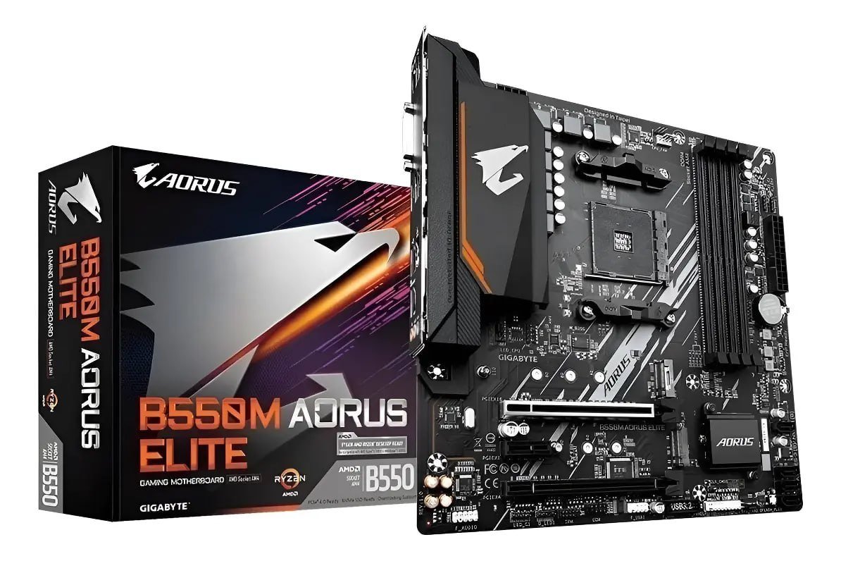 Placa Mãe Gigabyte B550m Aorus Elite AM4 🖥️