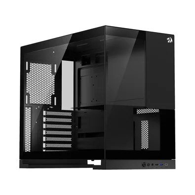 Gabinete Redragon Eternal, Mid Tower, ARGB, ATX, Lateral em Vidro, Preto - CA-612B
