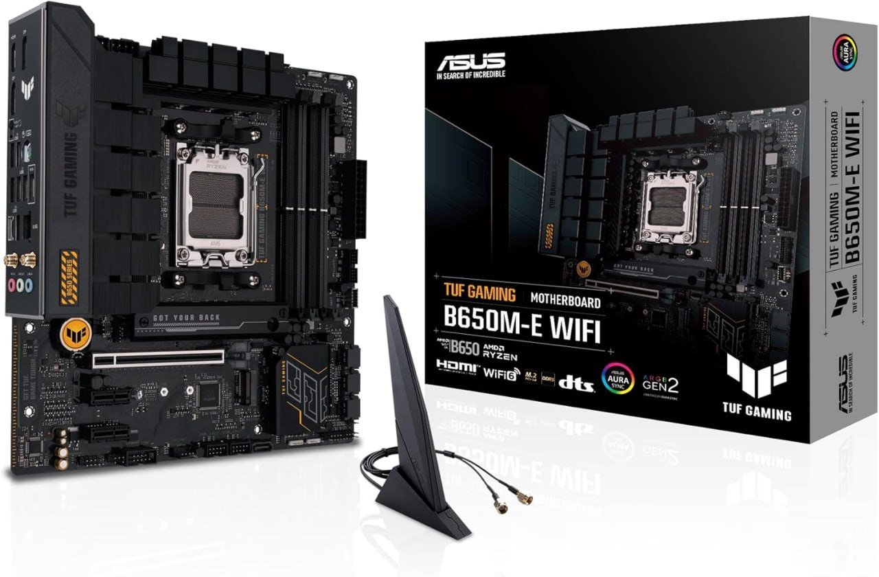 Placa Mãe Asus TUF Gaming B650M-E WIFI, Chipset B650, AMD AM5, mATX, DDR5 🛒