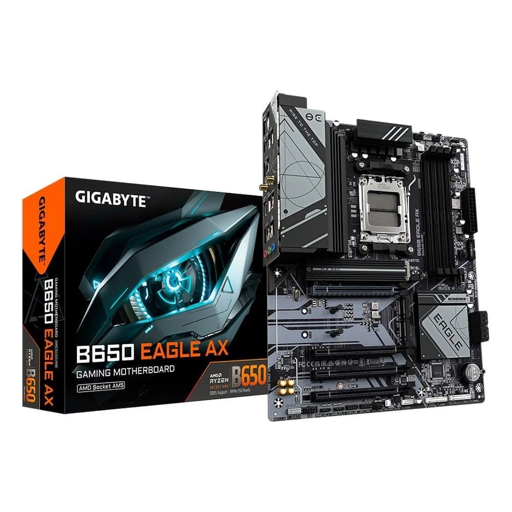 Placa Mãe Gigabyte B650 Eagle AX, AMD AM5, ATX, DDR5, LED RGB, Wi-Fi 6E 🖥️✨