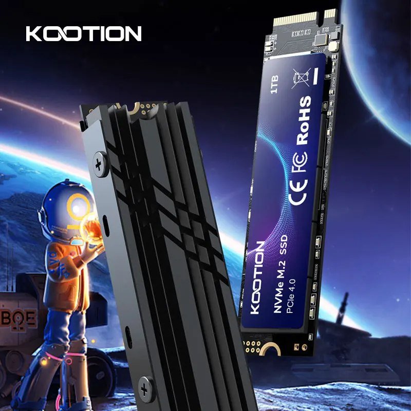 SSD Nvme KOOTION x16Plus 7400mbs M2 Gen4 PCIe4.0 (em 12x sem juros)