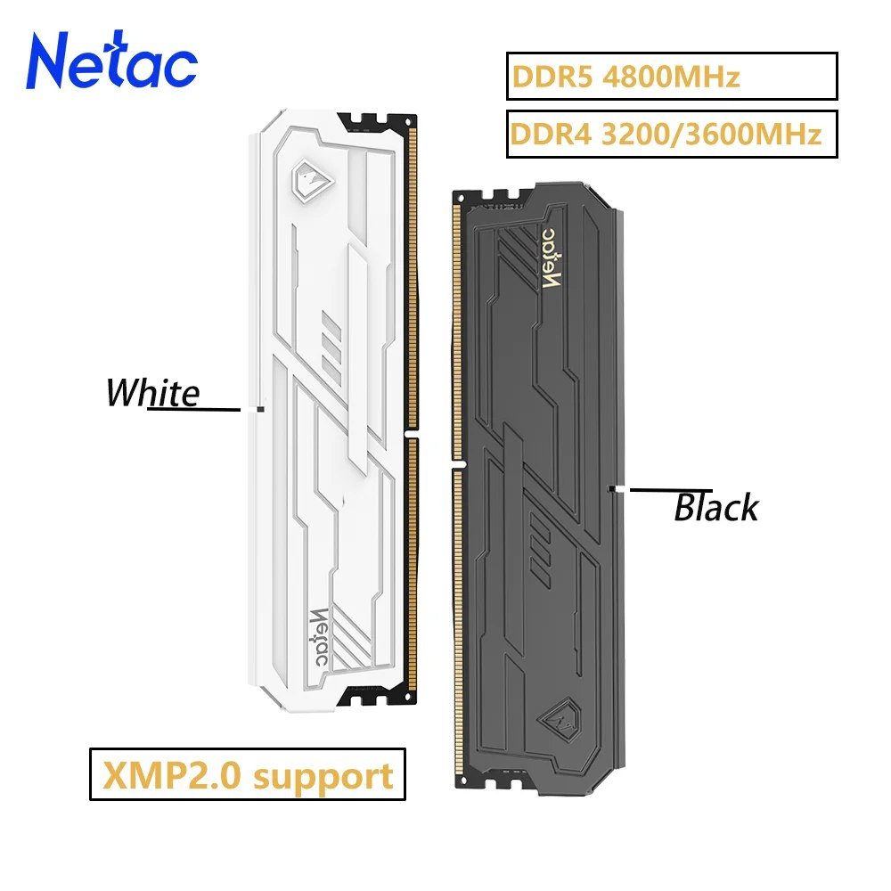 Memória Ram DDR4 16GB 3200MHz Netac Shadow II