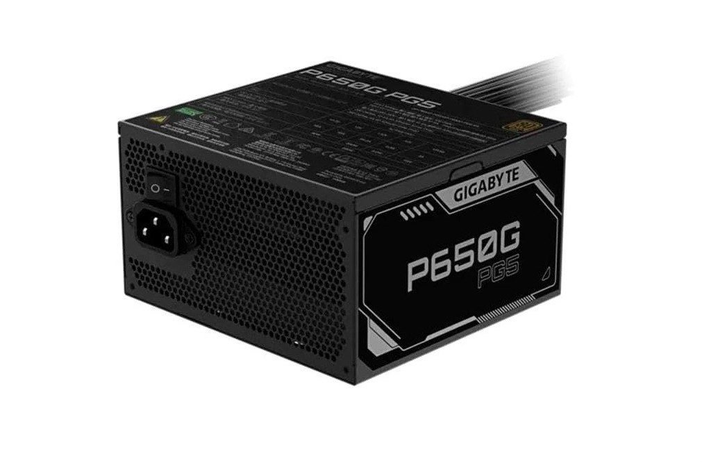 Fonte Gigabyte P650g Pg5, 650w, 80 Plus Gold, Pfc Ativo, Preto 🛒