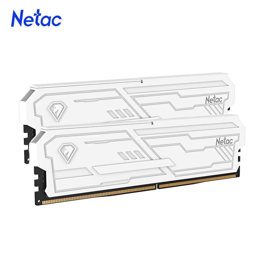 Memória RAM Netac 16GB (2x8GB) DDR4 3200MHz Branca 🛒