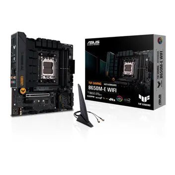 Placa-Mãe ASUS TUF Gaming B650M-E WIFI AMD AM5 B650 DDR5 Preto 90MB1FV0-M0EAY0