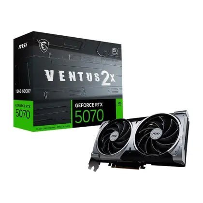 Placa de Vídeo MSI GeForce RTX 5070 12G VENTUS 2X OC 🖥️🎮