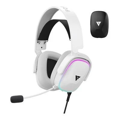 Headset Gamer Force One Supersonic 7.1 Surround, USB, Branco FR.AU.SU.02