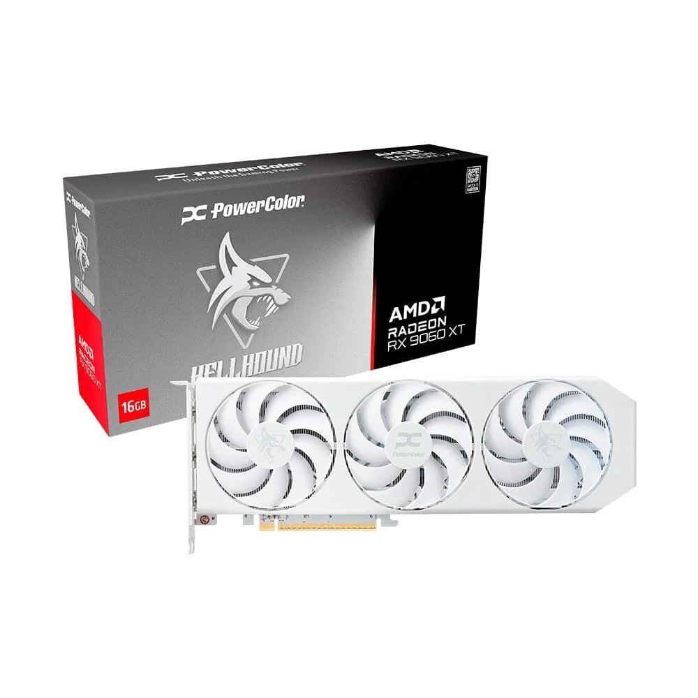 RX 9060 XT 16GB Powercolor Hellhound Spectral White