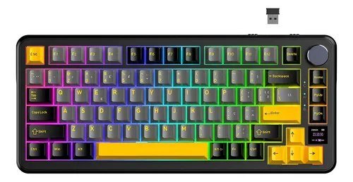 Teclado Mecânico Sem Fio Attack Shark X85pro 75% Tela Tft