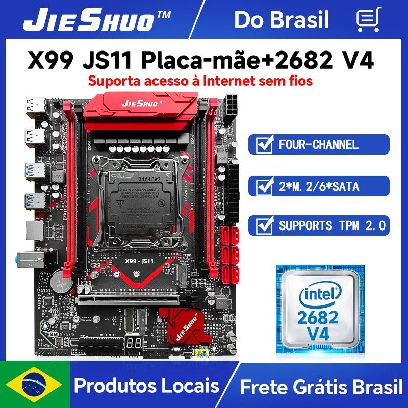Kit x99 Jieshuo JS11 + Xeon 2682v4