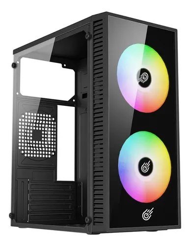 Gabinete Pure Power Fusion Mini Tower Matx 2 Fans Preto