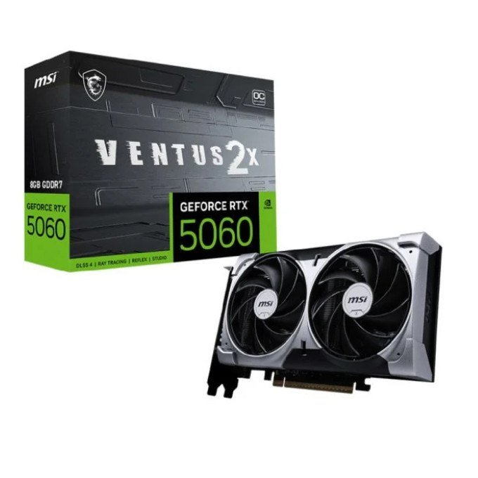 PLACA DE VIDEO MSI GEFORCE RTX 5060 VENTUS 2X NVIDIA