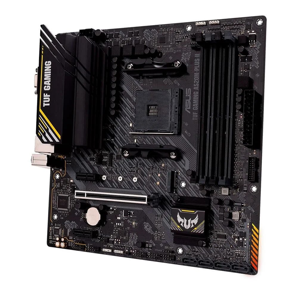 Placa Mãe Asus TUF GAMING A520M-PLUS II AMD AM4 mATX DDR4