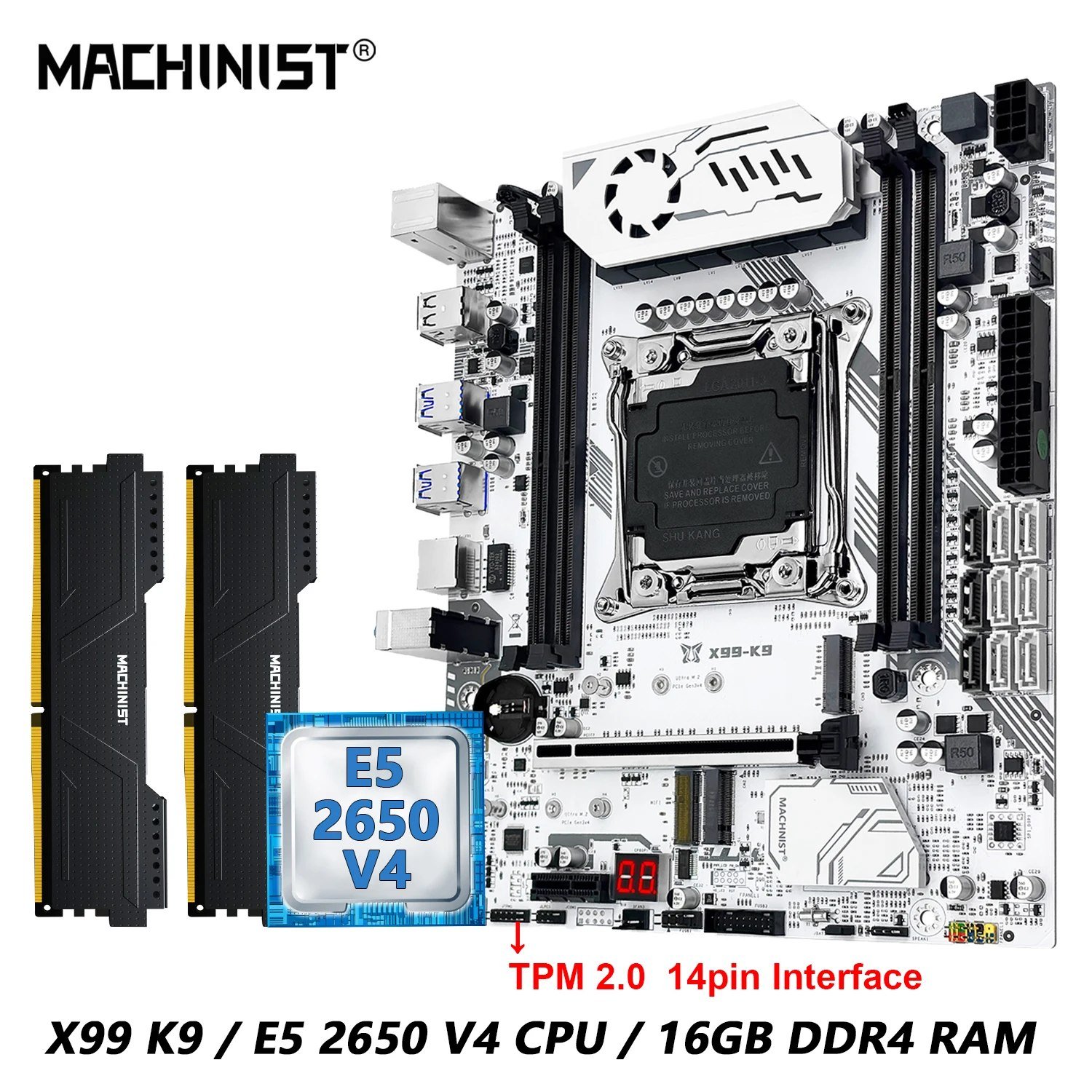 Placa mãe MACHINIST X99 K9