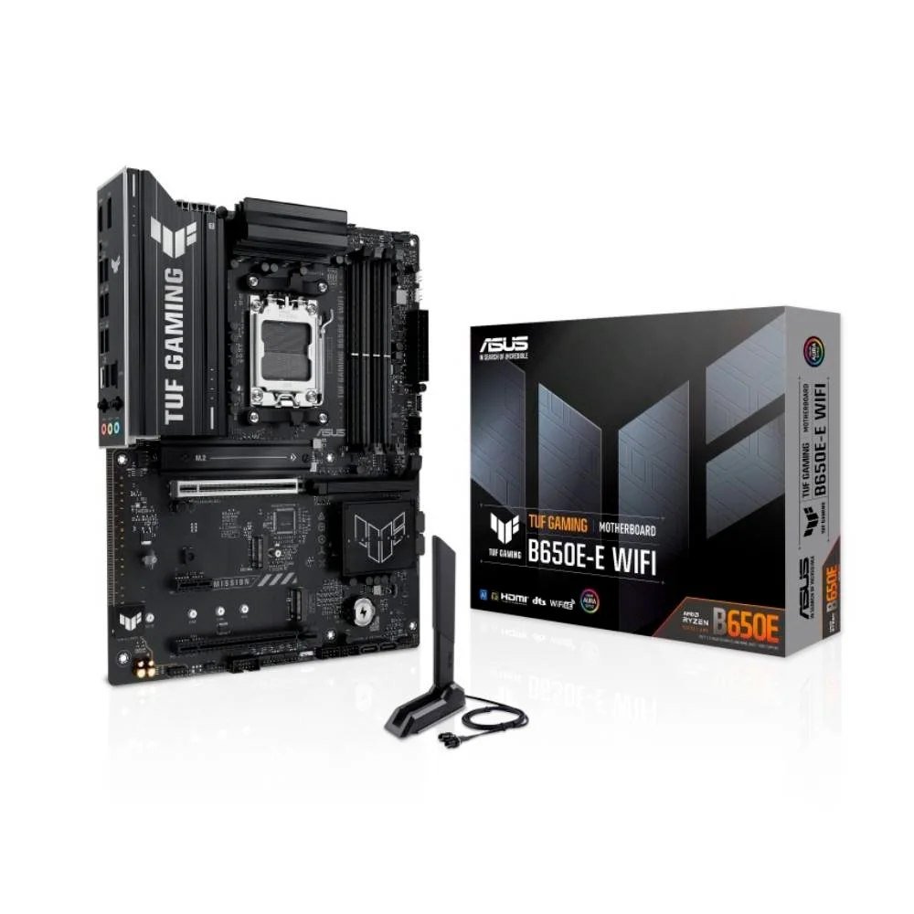 Placa Mãe ASUS TUF B650E-E, AMD AM5, ATX, DDR5, Wifi 6E, Bluetooth, Preto
