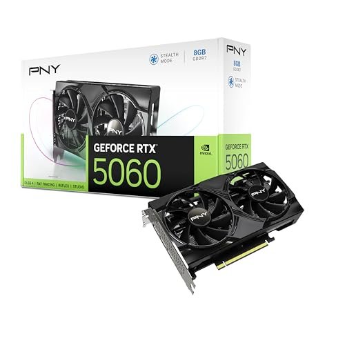 PNY Placa gráfica GEFORCE RTX™ 5060 8GB Dual Fan DLSS 4