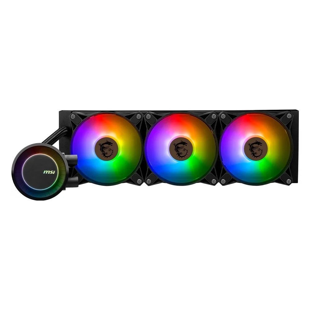 Water Cooler MSI Mag Coreliquid E360, ARGB, 360mm, AMD/Intel, Preto