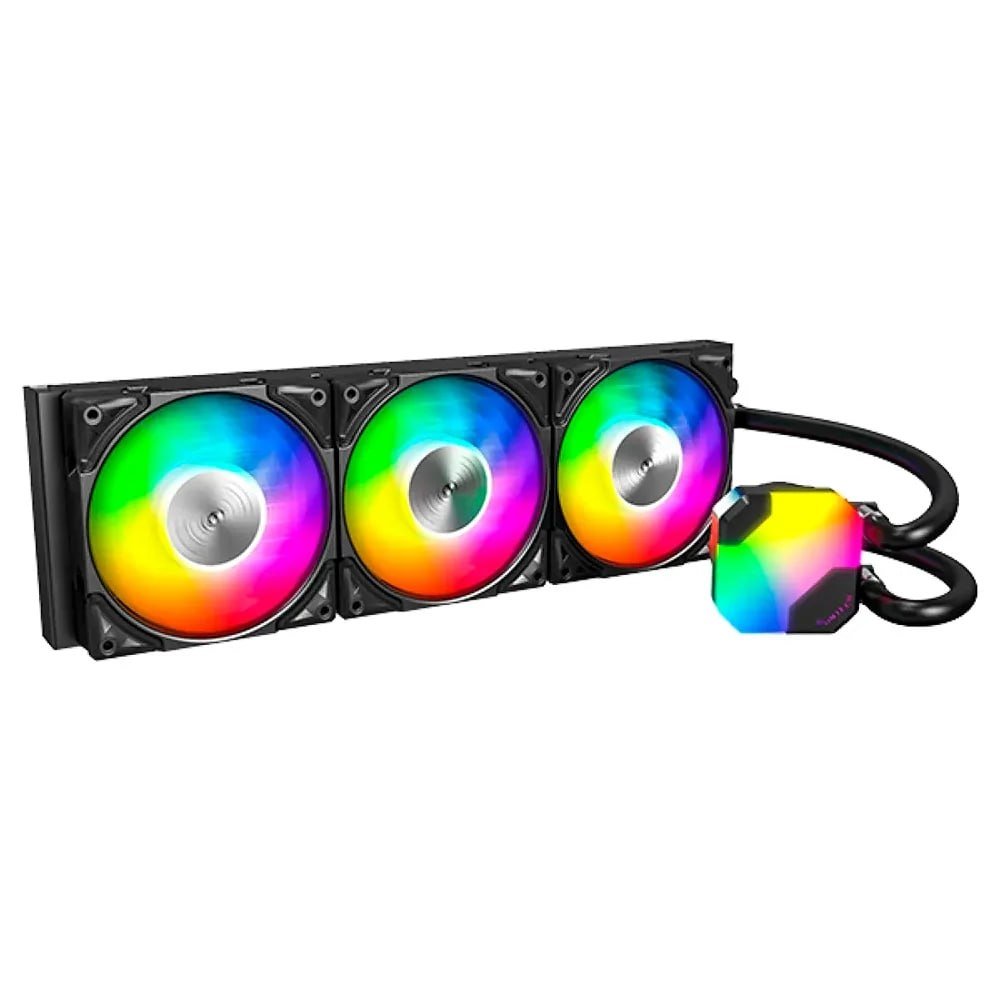 Water Cooler Montech HyperFlow 360mm com 3 Fans ARGB Preto HyperFlow ARGB 360 (B)