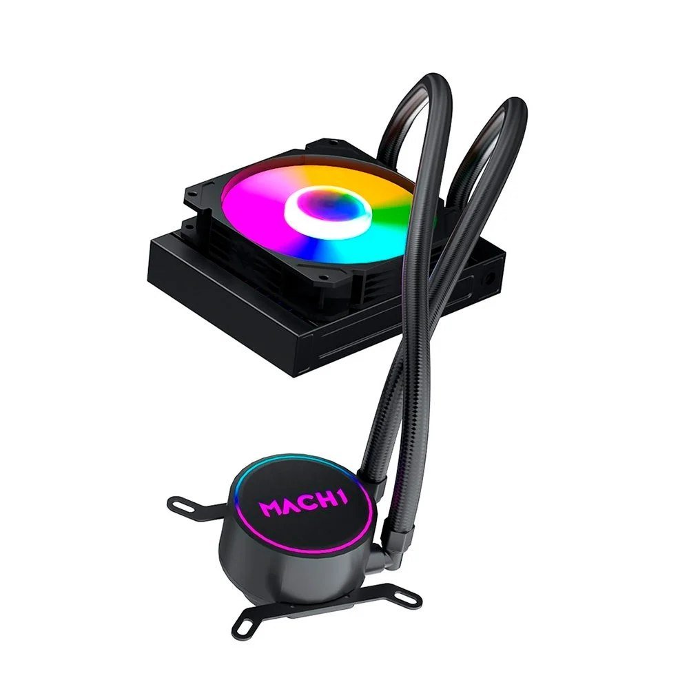 Water Cooler MACH1 Logic, RGB, 120mm, AMD e Intel, Preto