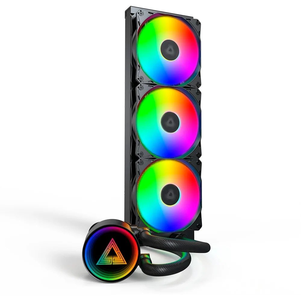 Water Cooler Montech LightFlow, ARGB, 360mm, AMD e Intel, Preto