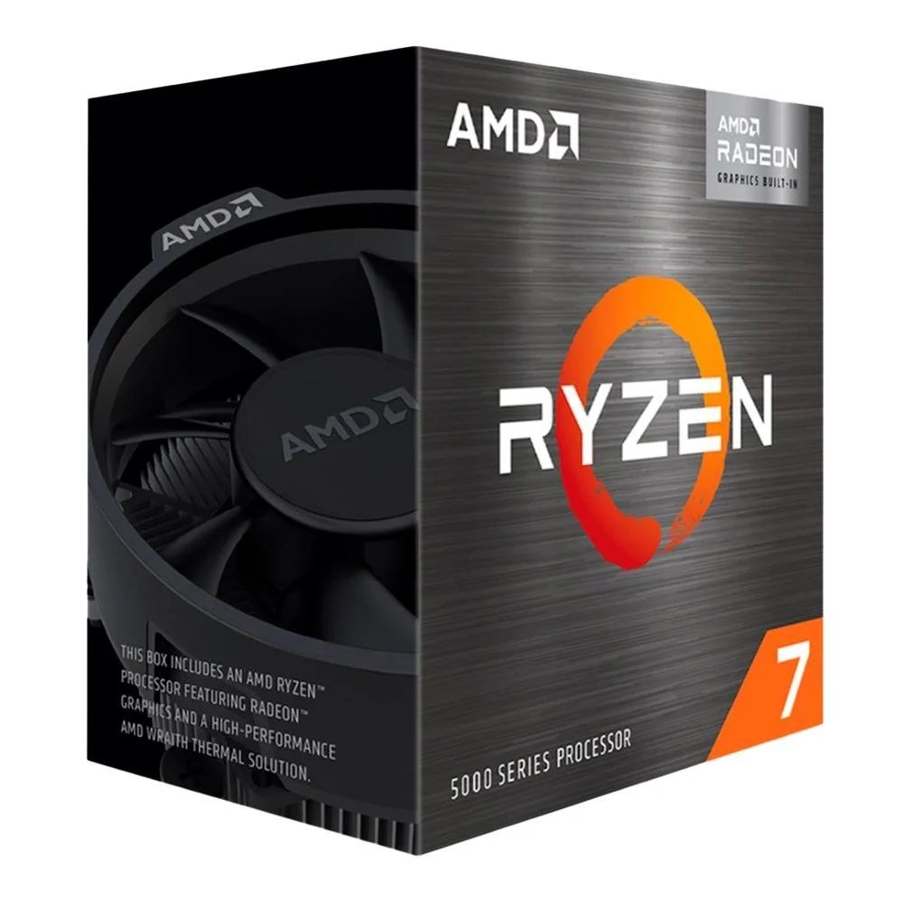 Processador AMD Ryzen 7 5700G, 3.8GHz (4.6GHz Max Turbo), Cache 20MB, 8 Núcleos, 16 Threads, Vídeo Integrado, AM4 100-100000263BOX