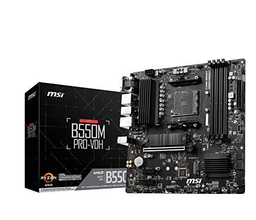 Placa-Mãe MSI B550M Pro-VDH, AMD AM4, mATX