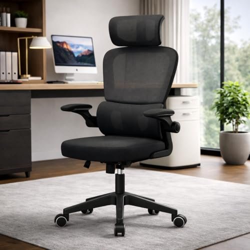 Cadeira de Escritório Ergonômica Florença BlidShop, Preta (2 Unidades)