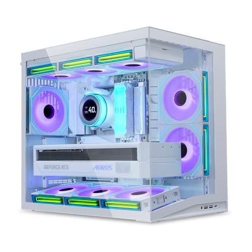 Gabinete Gamer Lian Li O11 Dynamic Mini V2 Branco Sem Fans O11DMIV2W
