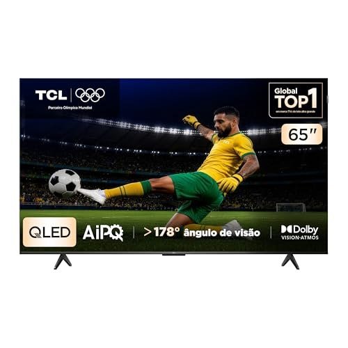 Smart TV TCL 65 Polegadas QLED 4K P7K | 65P7K, Google TV, WiFi, Bluetooth, HDR10+, Dolby Vision, Dolby Atmos