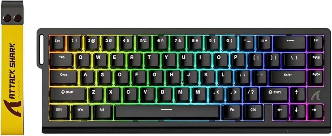 Teclado Gamer ATTACK SHARK X68 HE Magnético RGB 8K – Switch Hall Effect