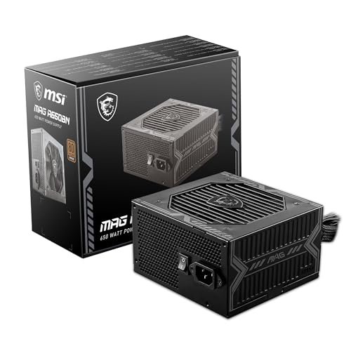 Fonte MSI MAG A650BN - 650W, 80 Plus Bronze, PFC Ativo