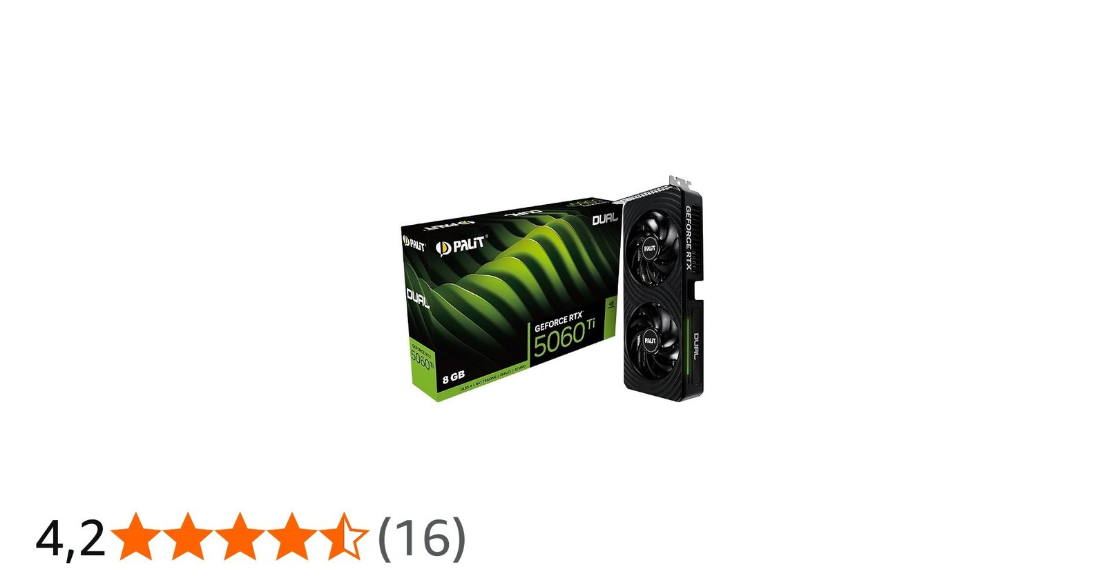 baixoouuu o preço Palit GeForce RTX 5060 Ti Dual (8GB GDDR7)