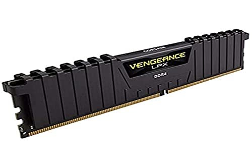 Memória CORSAIR DDR4 16GB 1X16GB PC 3200 Vengeance LPX Preto CMK16GX4M1E3200C16