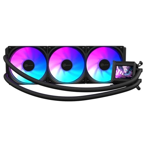 Watercooler Kalkan Aura LCD 360mm ARGB Preto Tela LCD 2.4” LCD Personalizável