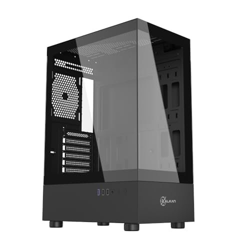 Gabinete Gamer Kalkan Avalon Pro Mid Tower Preto KLK00037
