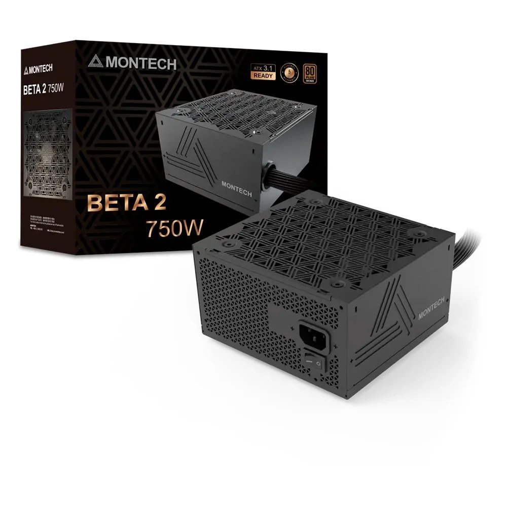 Fonte Montech Beta 2, 750W, Preto