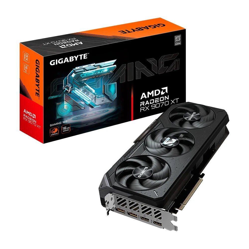Placa de Vídeo RX 9070 XT GAMING 16G AMD Radeon Gigabyte