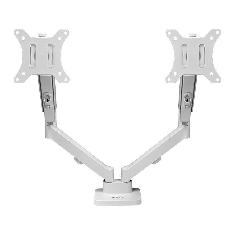 Suporte Articulado Para 2 Monitores 13 a 32 Pistão a Gás Zinnia Nimbo 210 Branco