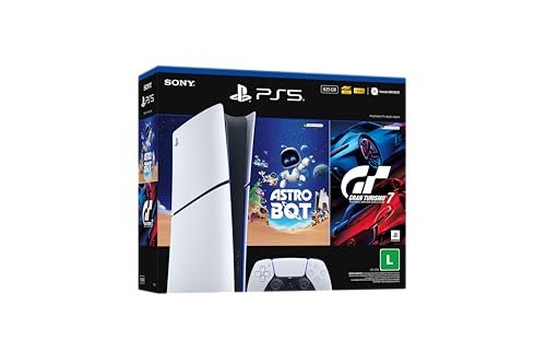 PlayStation 5 Slim Digital 825GB | Pacote ASTRO BOT e Gran Turismo 7
