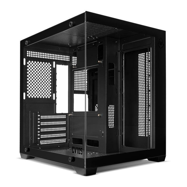 Gabinete Gamer Mancer CV105 Mini-Tower Lateral de Vidro Preto