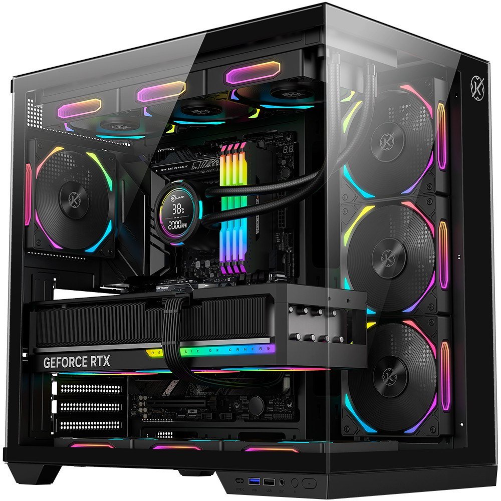 Gabinete Kalkan Skye Preto Aquário KLK00041