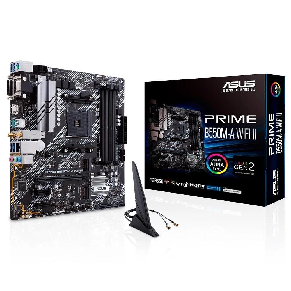 😱 Placa Mãe ASUS Prime B550M-A, Wi-Fi II