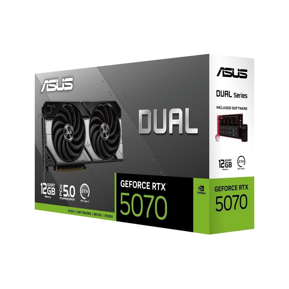 😱 Placa de Video GeForce NVIDIA ASUS RTX5070 12GB Dual GDDR7