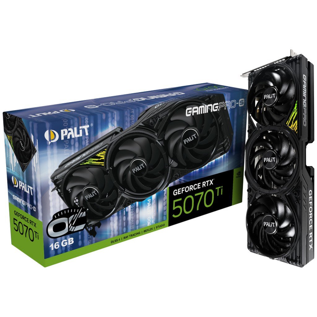 😱 Placa de Vídeo Palit GeForce RTX 5070 Ti OC GamingPro-S