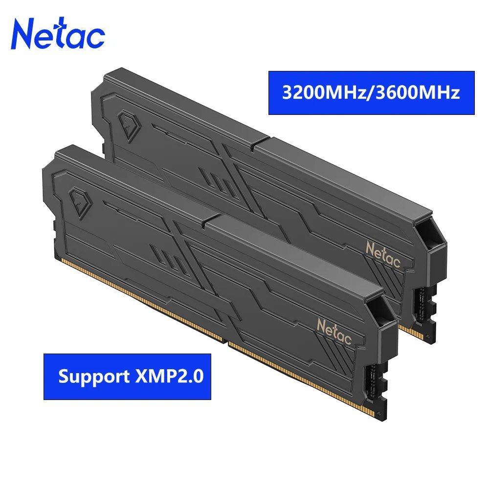 😱 Memória DDR4 Netac Shadow III 2x8GB 3200mhz Preta