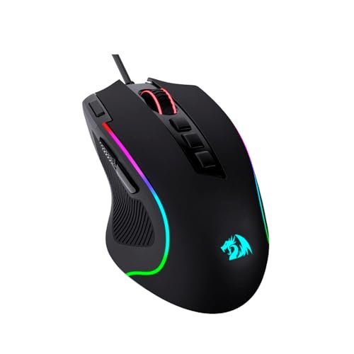 😱 Redragon Predator M612-RGB - Mouse Gamer RGB - Preto